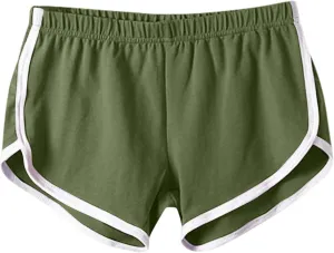 FlekmanArt Women's Running Shorts Elastic High Waisted Shorts Pocket Sporty Workout Skirt Quick Dry Athletic Skirt Pants