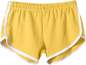 FlekmanArt Women's Running Shorts Elastic High Waisted Shorts Pocket Sporty Workout Skirt Quick Dry Athletic Skirt Pants