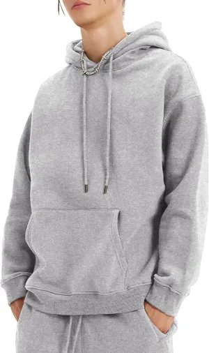 Flygo Mens Hoodie Oversized Fleece Pullover Fashion Hoodies Casual Long Sleeve Hooded Sweatshirt Streetwear