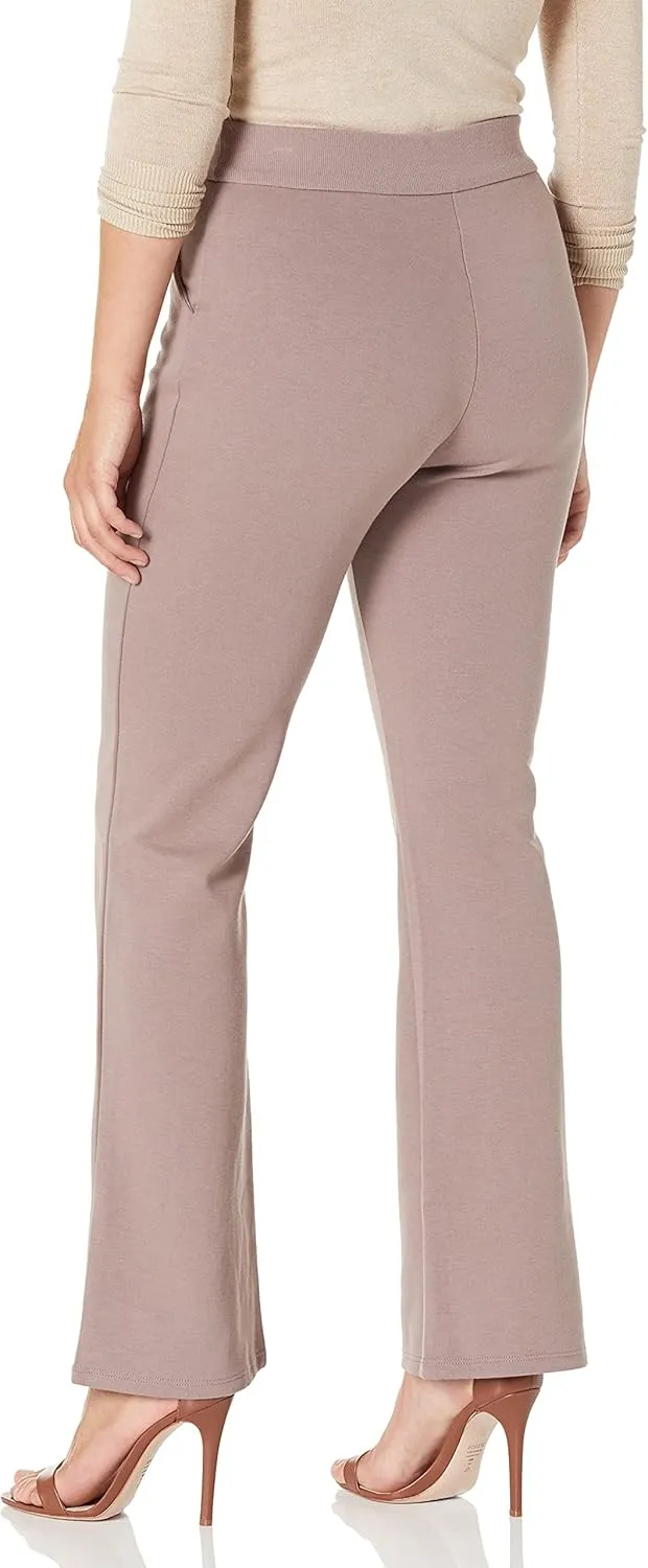 Fruit of the Loom Women's High Waisted Pleated Fit and Flare Pants