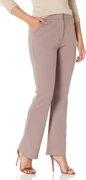 Fruit of the Loom Women's High Waisted Pleated Fit and Flare Pants