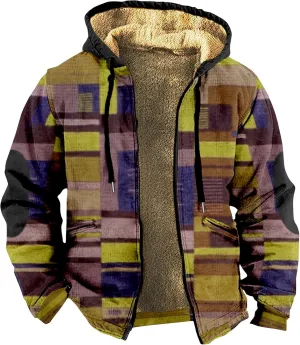 GOFULY Mens Jackets Casual Stylish Sherpa With Hood 2024 Winter Coats Fuzzy Zipper Hoodie Big And Tall Packable Fall Clothes