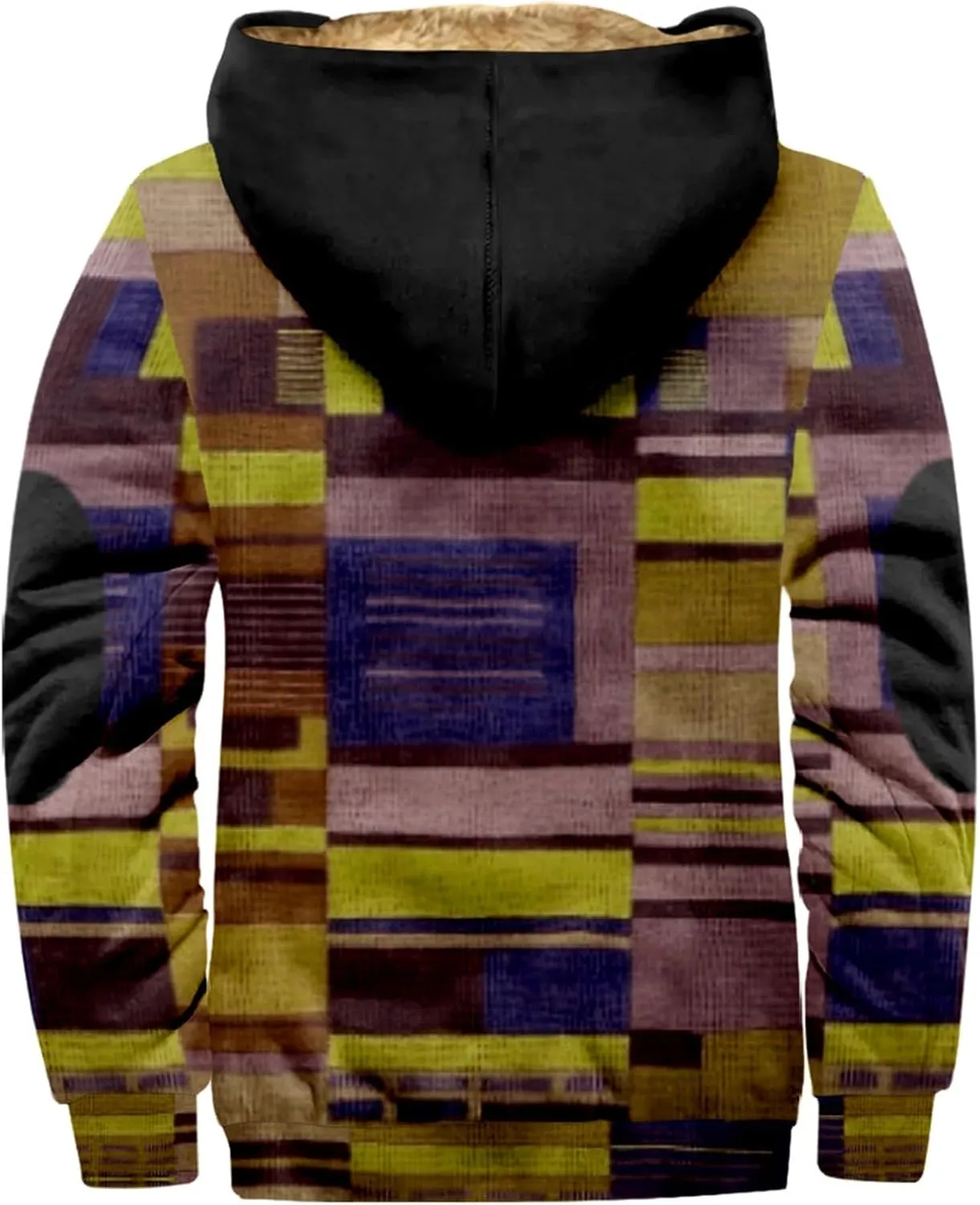 GOFULY Mens Jackets Casual Stylish Sherpa With Hood 2024 Winter Coats Fuzzy Zipper Hoodie Big And Tall Packable Fall Clothes