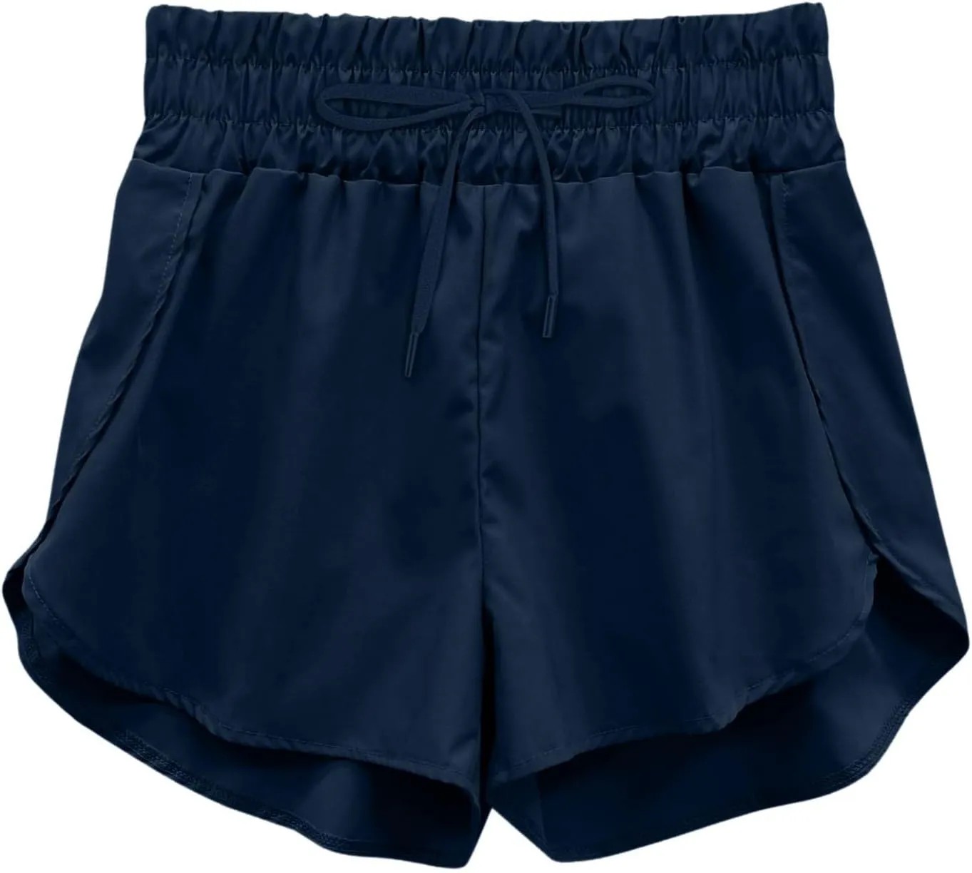 High Waisted Dolphin Athletic Running Shorts for Women Side Split Sporty Quick Dry Athletic Shorts with Pockets