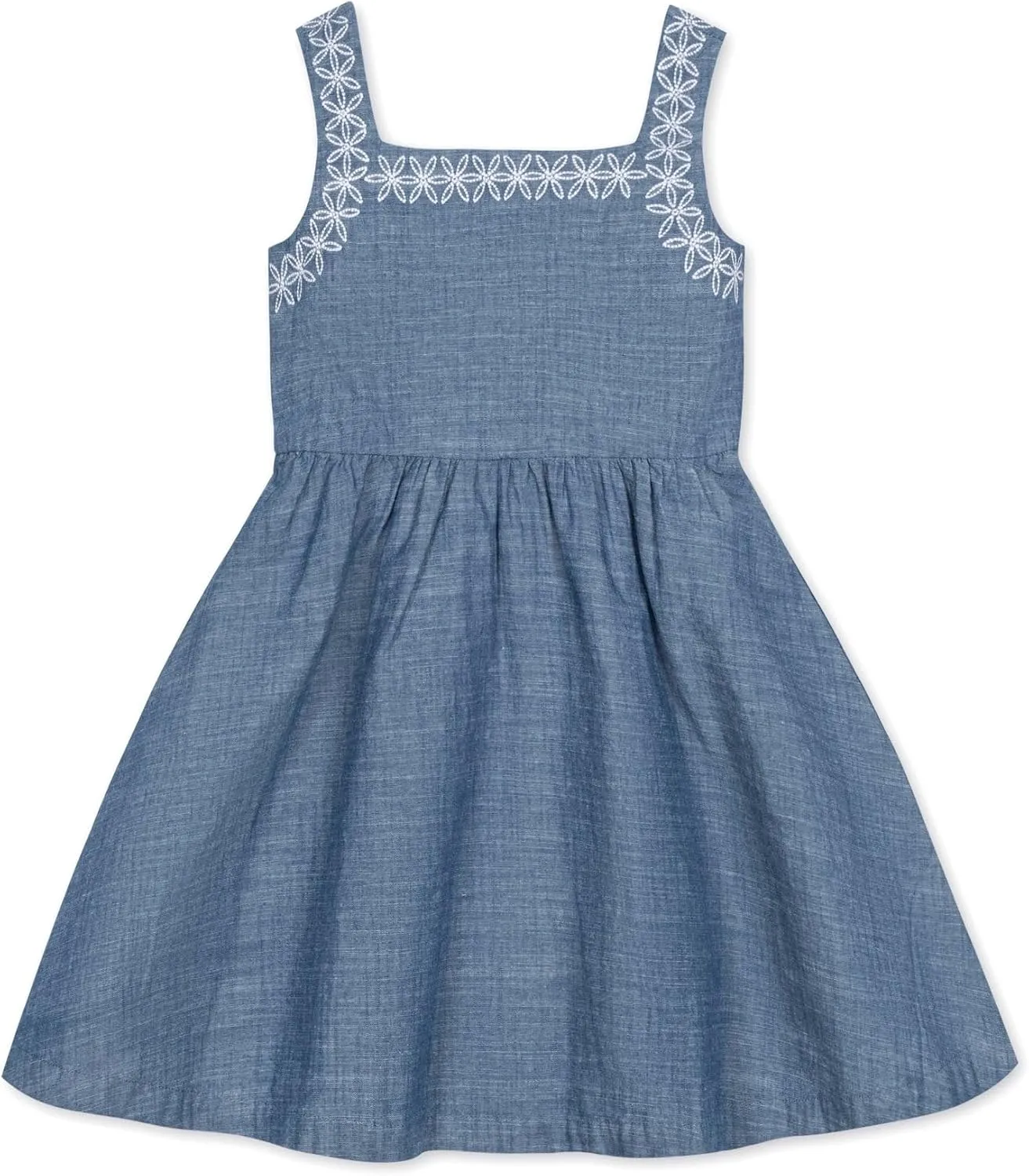 Hope & Henry Girls' Sleeveless Fit and Flare Summer Dress