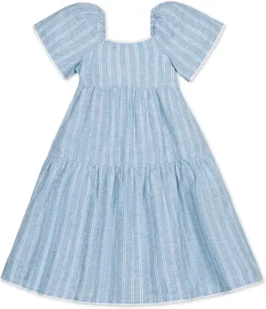 Hope & Henry Girls' Sleeveless Fit and Flare Summer Dress