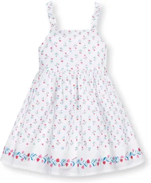 Hope & Henry Girls' Sleeveless Fit and Flare Summer Dress