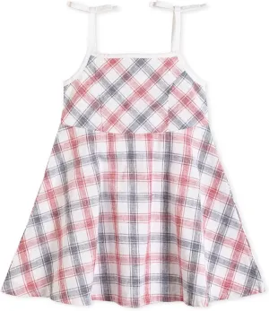 Hope & Henry Girls' Sleeveless Fit and Flare Summer Dress