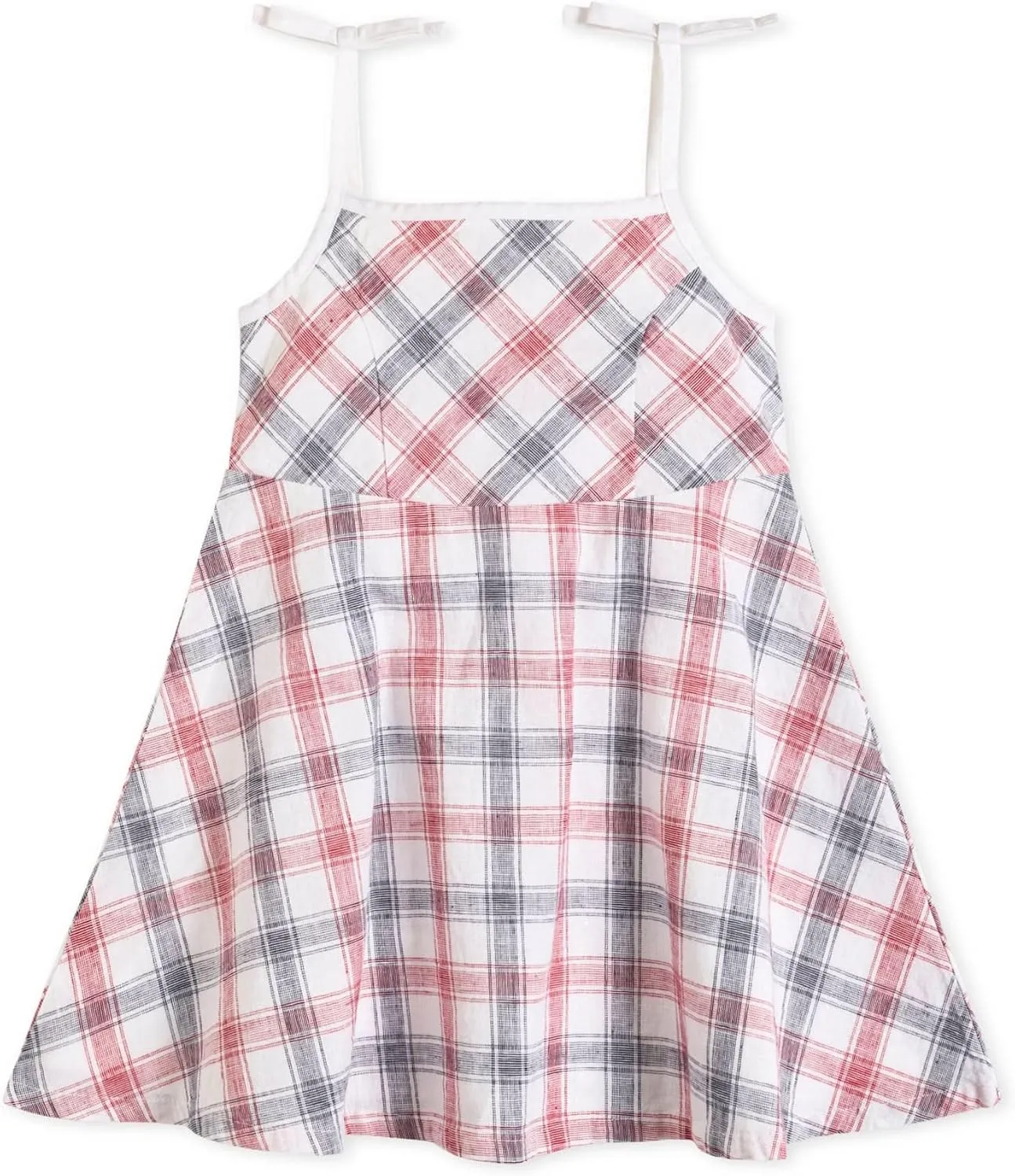 Hope & Henry Girls' Sleeveless Fit and Flare Summer Dress
