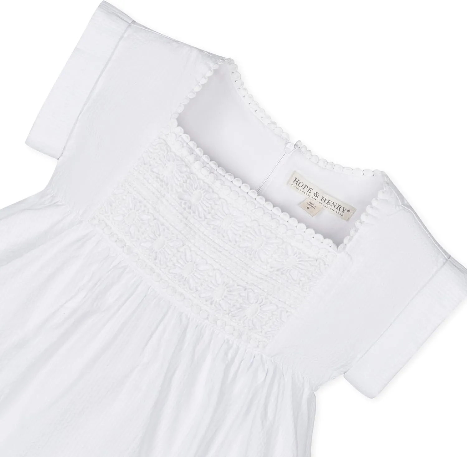 Hope & Henry Girls' Sleeveless Fit and Flare Summer Dress