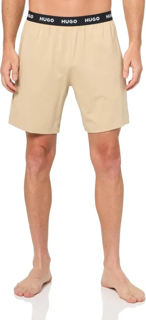 HUGO Men's Linked Stretch Cotton Lounge Shorts