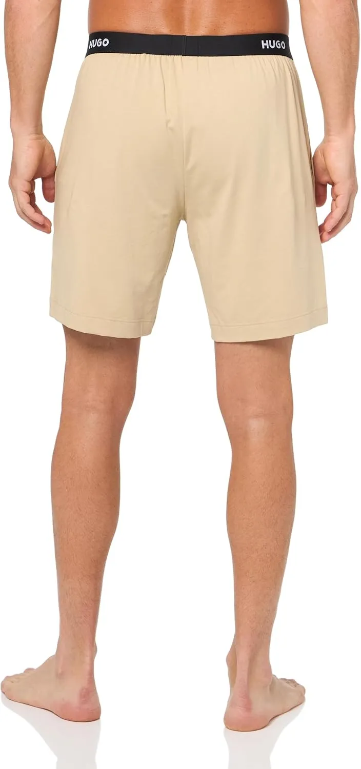 HUGO Men's Linked Stretch Cotton Lounge Shorts