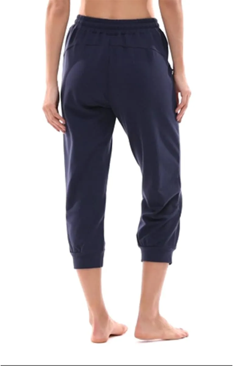 KaiDi Women's Capri Sweatpants - Casual Capri Pants with Pockets, Drawstring Workout Sweatpants for Yoga