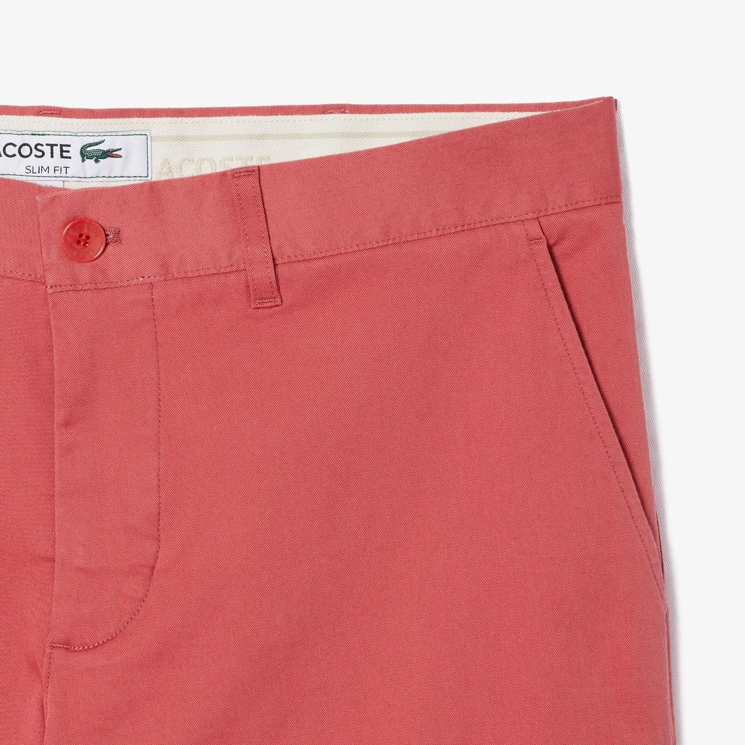 Lacoste Men's Slim Fit Solid Stretch Cotton Bermuda Shorts