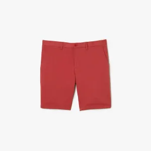 Lacoste Men's Slim Fit Solid Stretch Cotton Bermuda Shorts