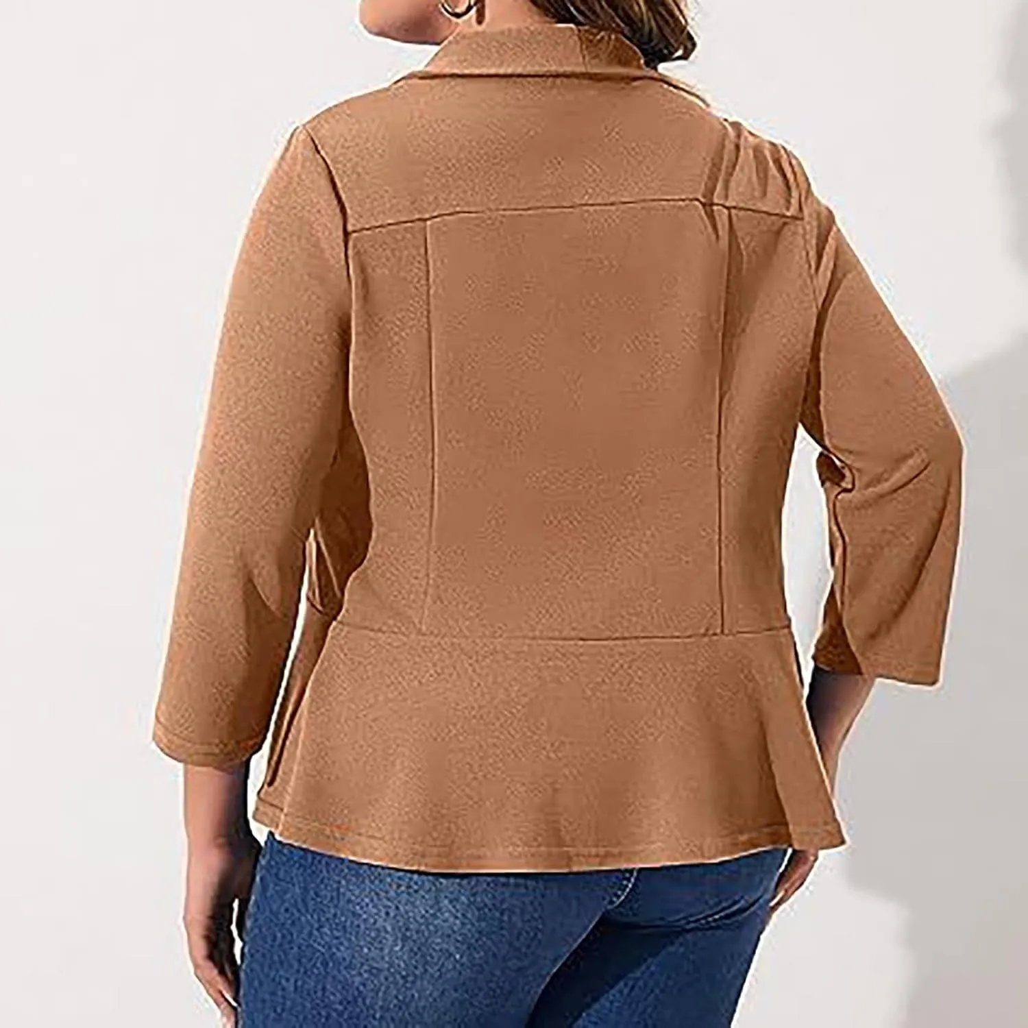 Ladies Blazers To Wear With Jeans Business Ladies Cardigan Crop Work Trendy Jackets Pluse Size Oversized Suit