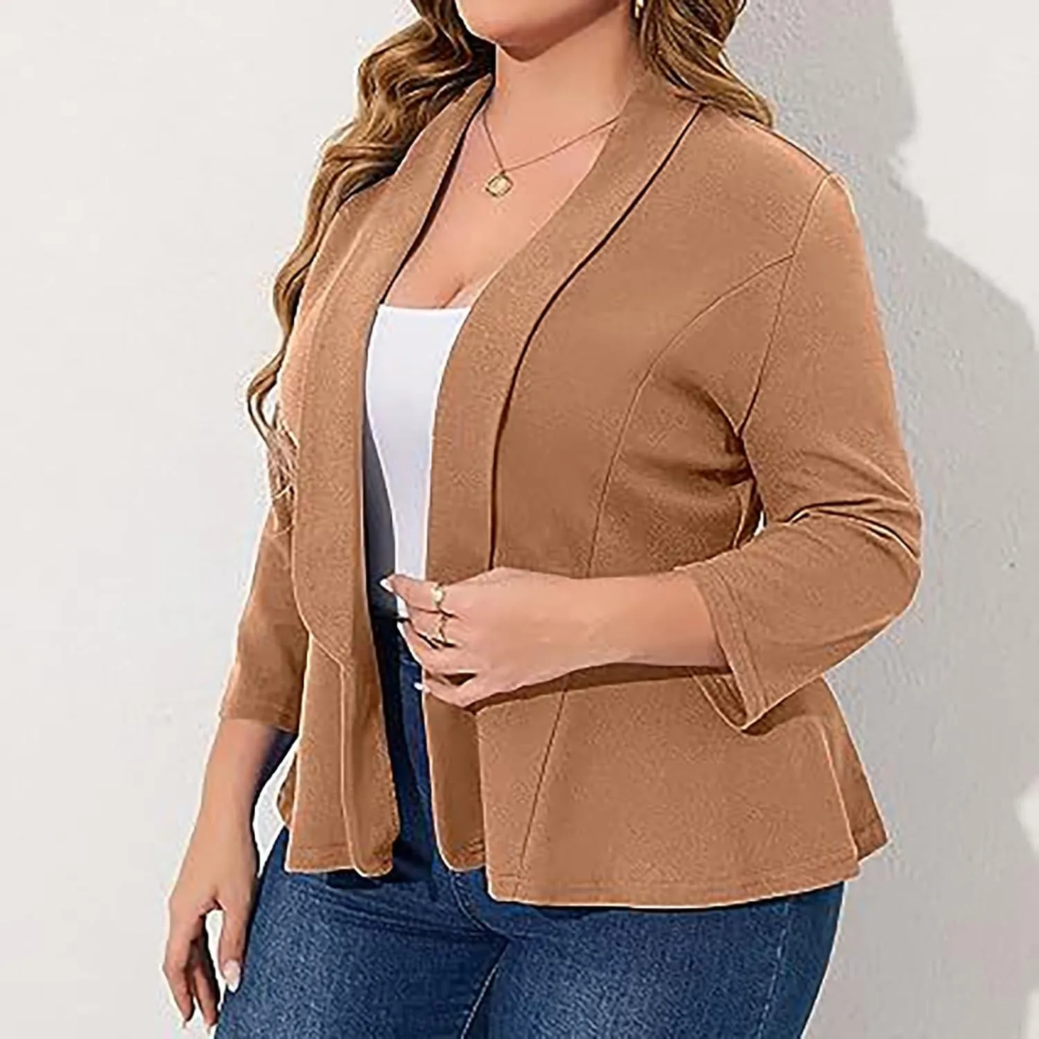 Ladies Blazers To Wear With Jeans Business Ladies Cardigan Crop Work Trendy Jackets Pluse Size Oversized Suit