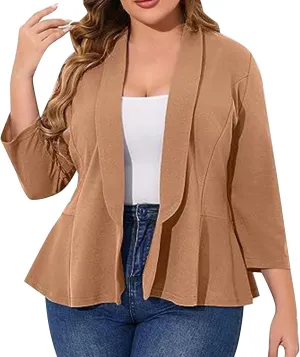 Ladies Blazers To Wear With Jeans Business Ladies Cardigan Crop Work Trendy Jackets Pluse Size Oversized Suit