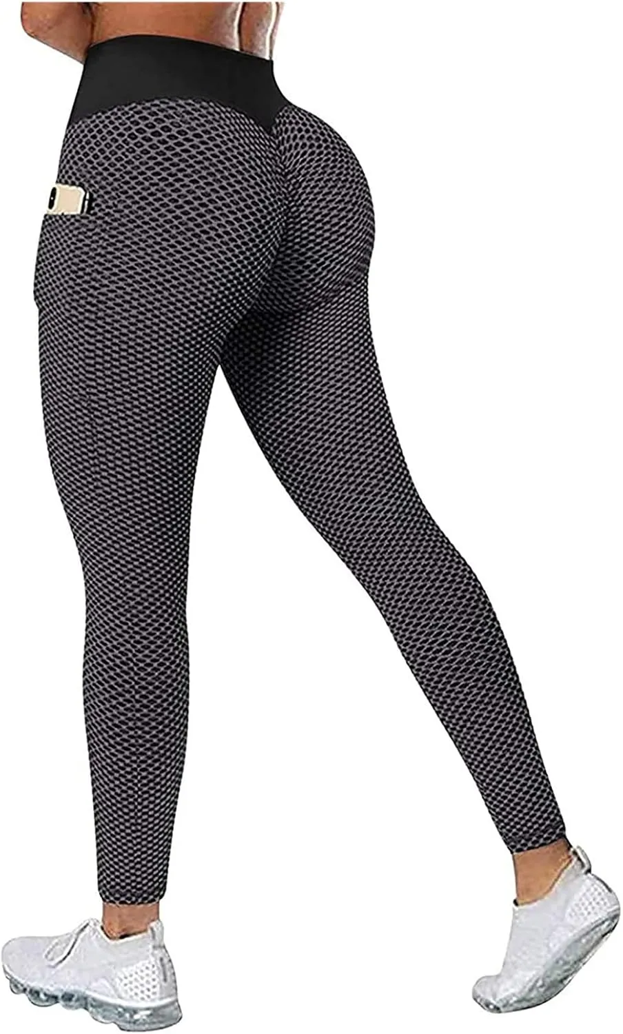 Ladmiple 2PCS Leggings for Women Butt Lift with Pockets Workout Scrunch Butt Gym Fitness Seamless Booty Tight Yoga Pants