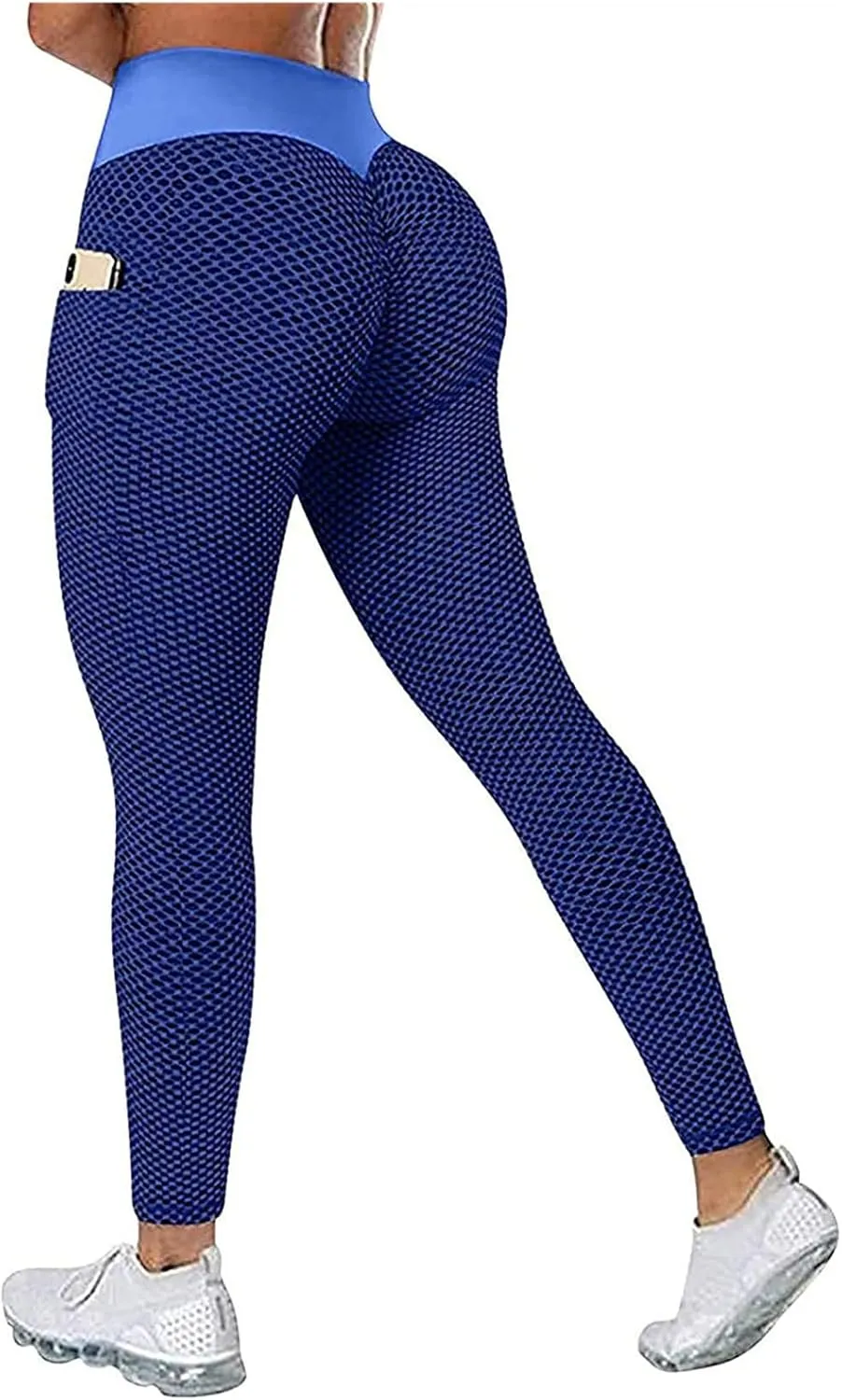 Ladmiple 2PCS Leggings for Women Butt Lift with Pockets Workout Seamless Scrunch Tights Tummy Control Gym Fitness Yoga Pants