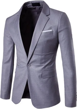LCMTWX Blazers For Men 2024 Button Slim Fit Sport Coat Business Daily Mens Black Suit Jacket Coats For Men Mens Hugh