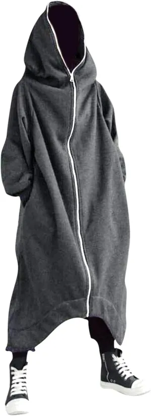 LCMTWX Men's Hooded Fleece Sweatshirt Loose Solid Hooded Sweater Top Pullover Fleece Zip Hoodie Sweatshirt Pullover & Full