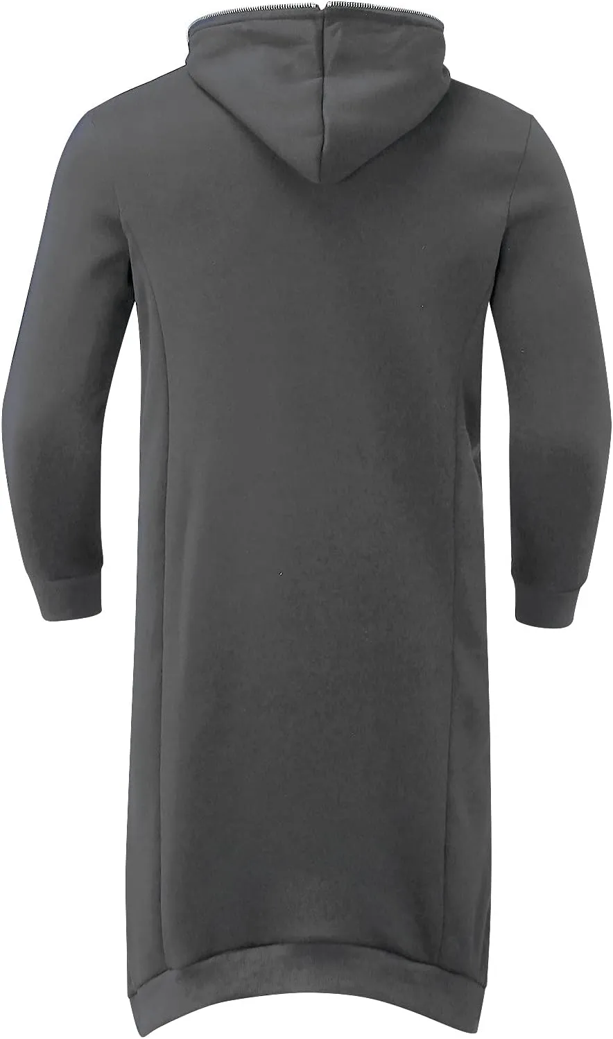 LCMTWX Men's Hooded Fleece Sweatshirt Loose Solid Hooded Sweater Top Pullover Fleece Zip Hoodie Sweatshirt Pullover & Full