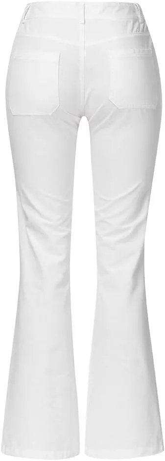 LCMTWX Stretch Jeans for Women Leg Solid Button Shopping Girls Clothes for Women Blue Tummy Control Jeans Plus Size Womens