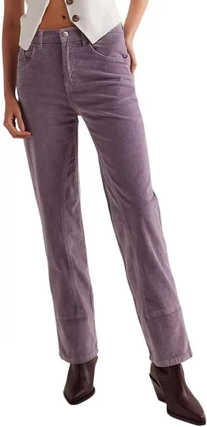 LifeShe Corduroy Pants for Women Casual Elastic Waisted Straight Leg Pant Loose Comfy Trousers with Pockets