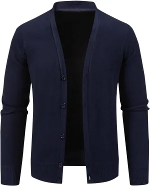 Lightweight Cardigans for Men Casual Knit Sweater Button Down Open Front Cardigan Plus Size Cardigan Sweater