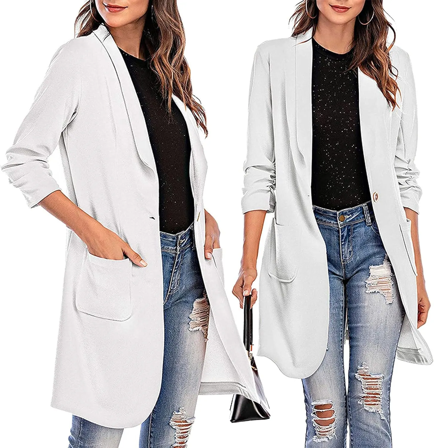 Long Overcoat Cardigan Lapel Womens Coat Slim Jacket Long Trench With Pocket Women's Long Winter Coats Women
