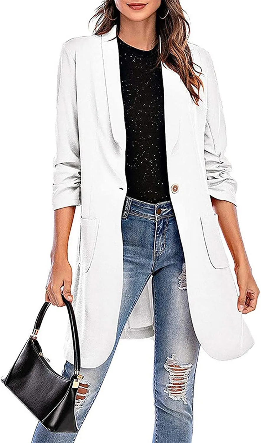 Long Overcoat Cardigan Lapel Womens Coat Slim Jacket Long Trench With Pocket Women's Long Winter Coats Women
