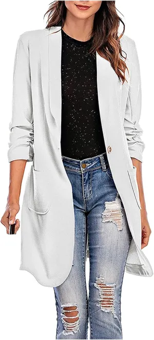 Long Overcoat Cardigan Lapel Womens Coat Slim Jacket Long Trench With Pocket Women's Long Winter Coats Women
