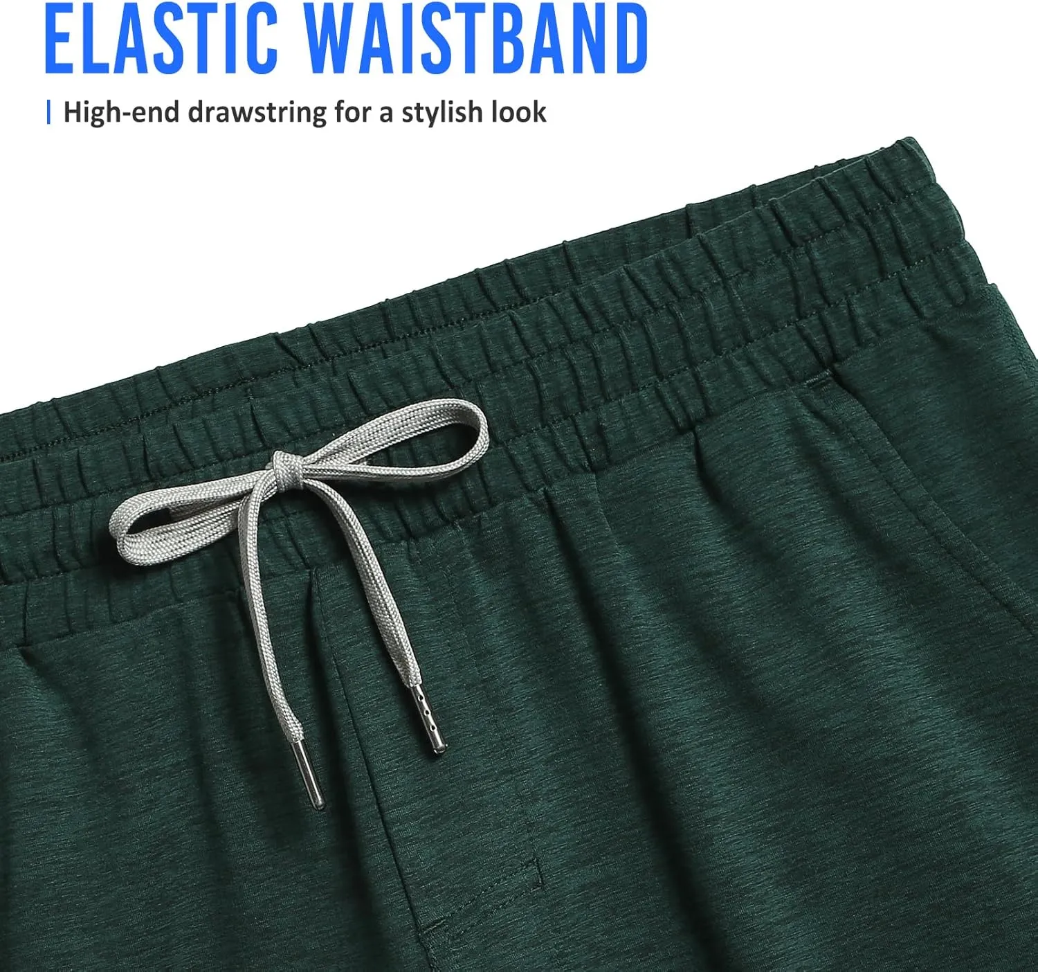 maamgic Mens Workout Shorts 5" Short Shorts Soft Stretch Running Gym Athletic Shorts with Zip Pockets