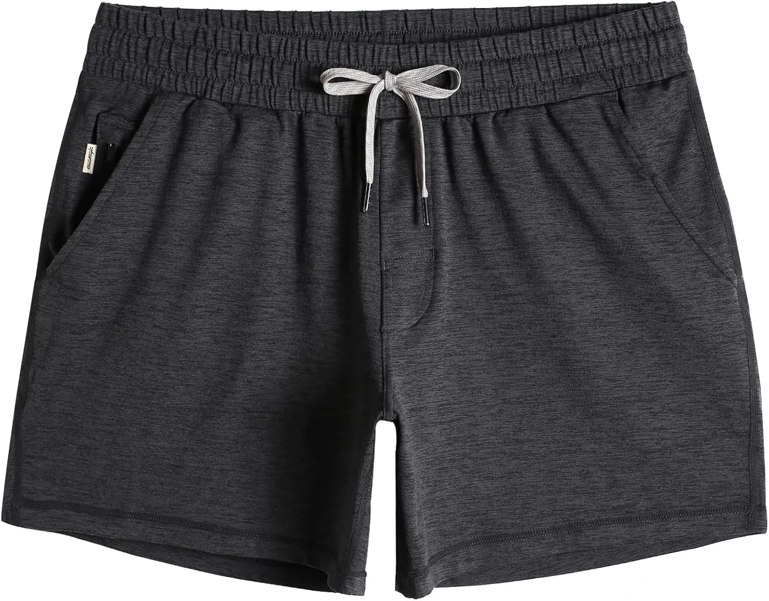 maamgic Mens Workout Shorts 5" Short Shorts Soft Stretch Running Gym Athletic Shorts with Zip Pockets