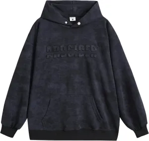 Men Oversized Tie Dye Hooded Sweatshirt Unisex Embossed Letter Hoodies