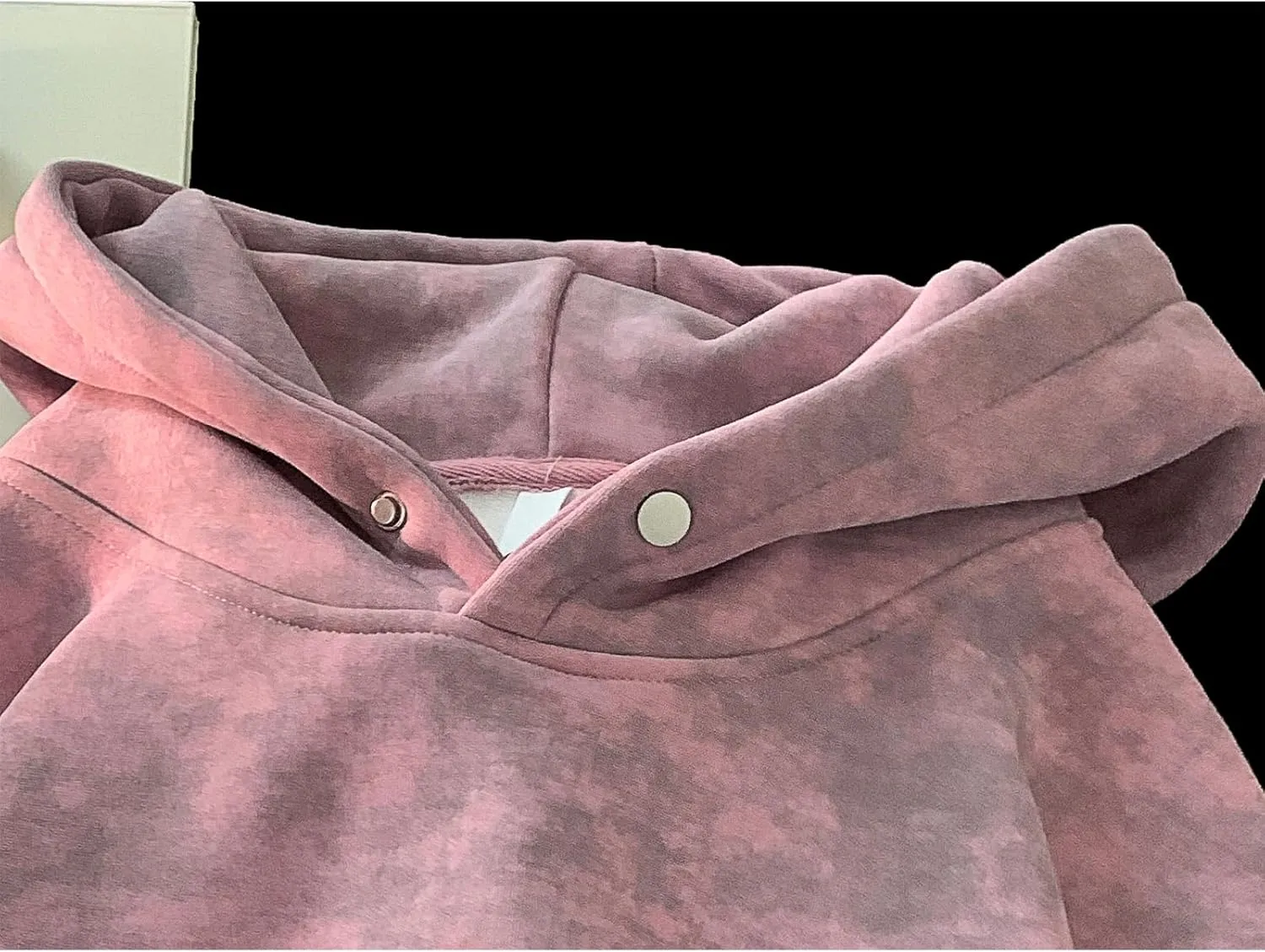 Men Oversized Tie Dye Hooded Sweatshirt Unisex Embossed Letter Hoodies