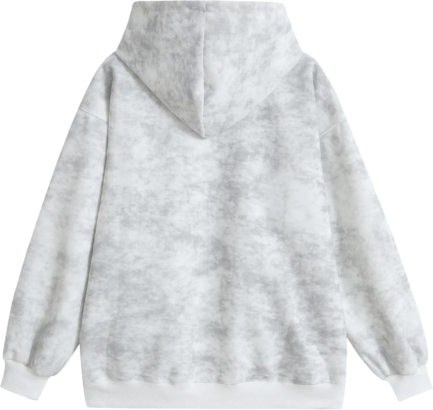 Men Oversized Tie Dye Hooded Sweatshirt Unisex Embossed Letter Hoodies