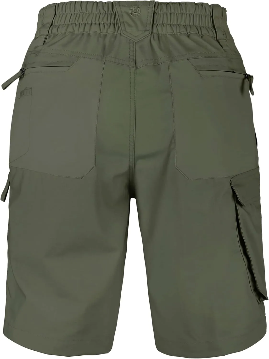 Men's Cargo Shorts Stretch Waist Lightweight Work Shorts Ripstop Tactical Shorts for Hiking, Military, Hunting