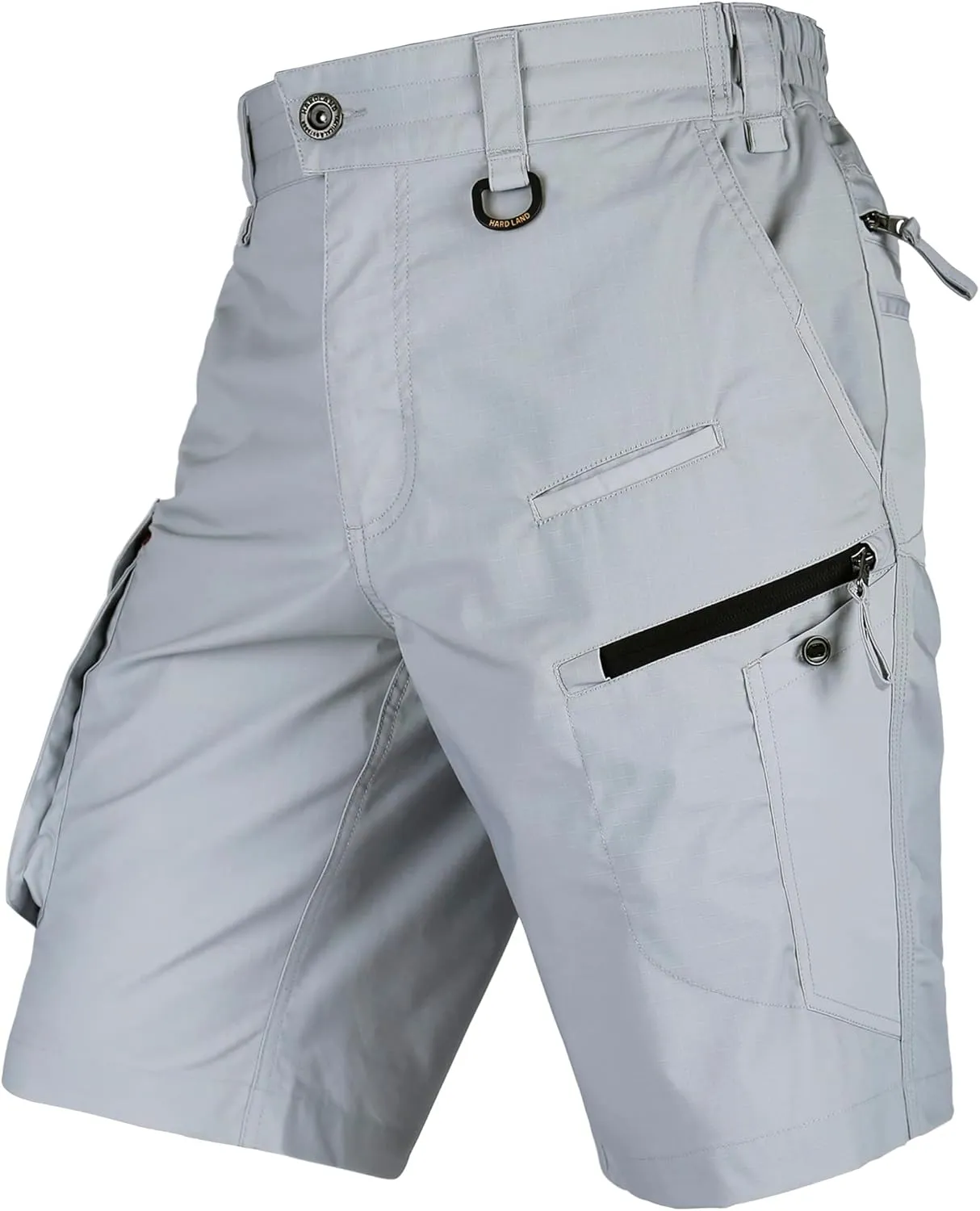 Men's Cargo Shorts Stretch Waist Lightweight Work Shorts Ripstop Tactical Shorts for Hiking, Military, Hunting