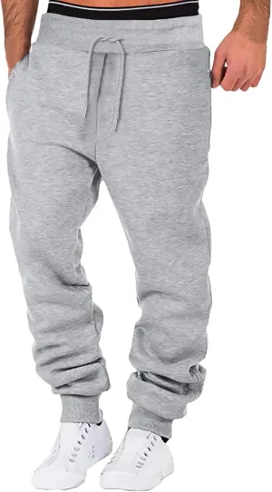Mens Hiking Joggers Sweatpants Autumn Winter and Solid Men's Pants Loose Fit Sweatpants for Men Athletic Trousers