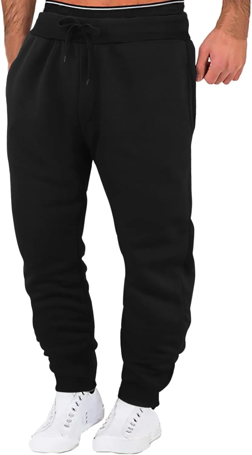 Mens Hiking Joggers Sweatpants Autumn Winter and Solid Men's Pants Loose Fit Sweatpants for Men Athletic Trousers