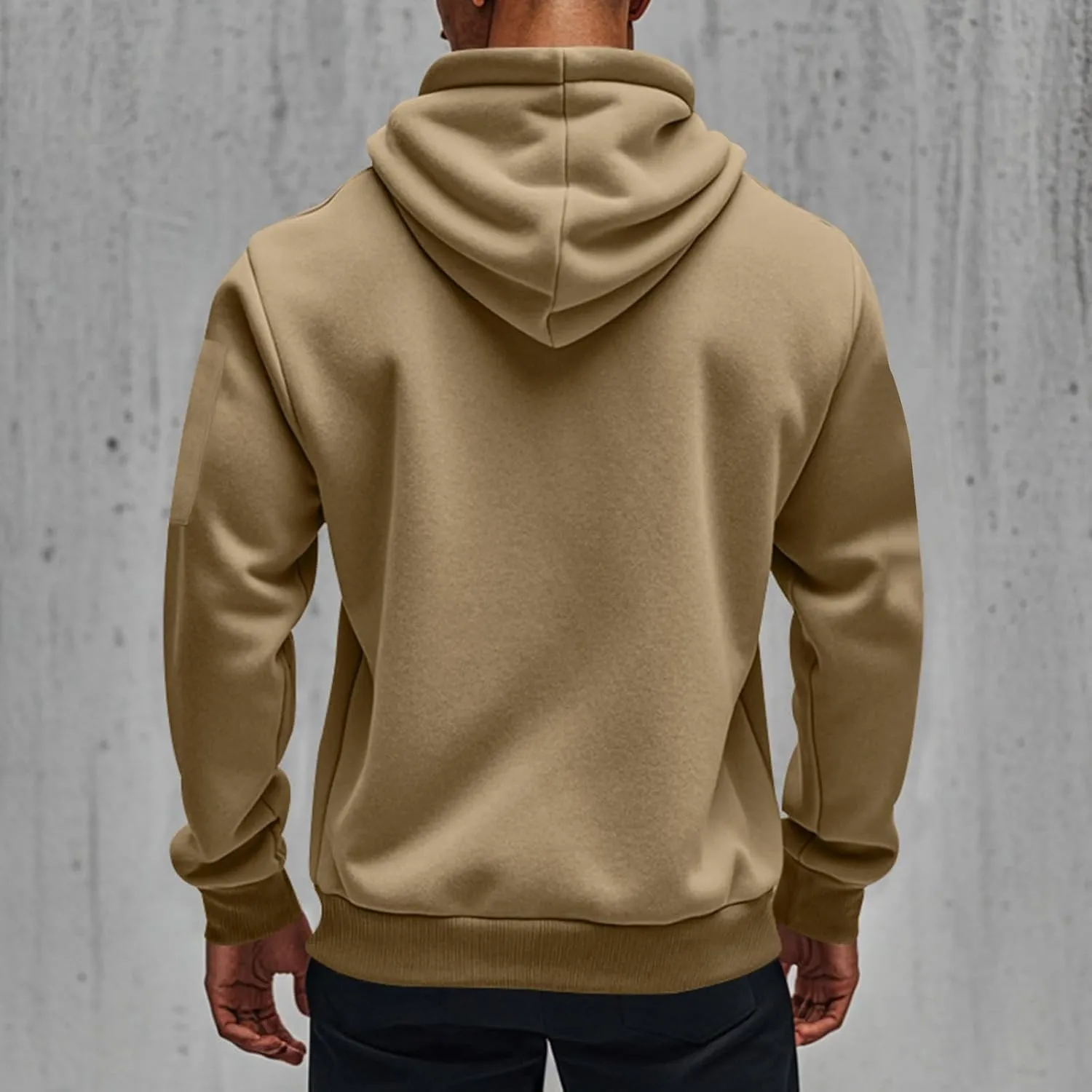 Mens Hoodies Zip Up, Casual Hoodies for Men with Pockets Full Zip Long Sleeve Sweatshirt Sports Hooded Jacket