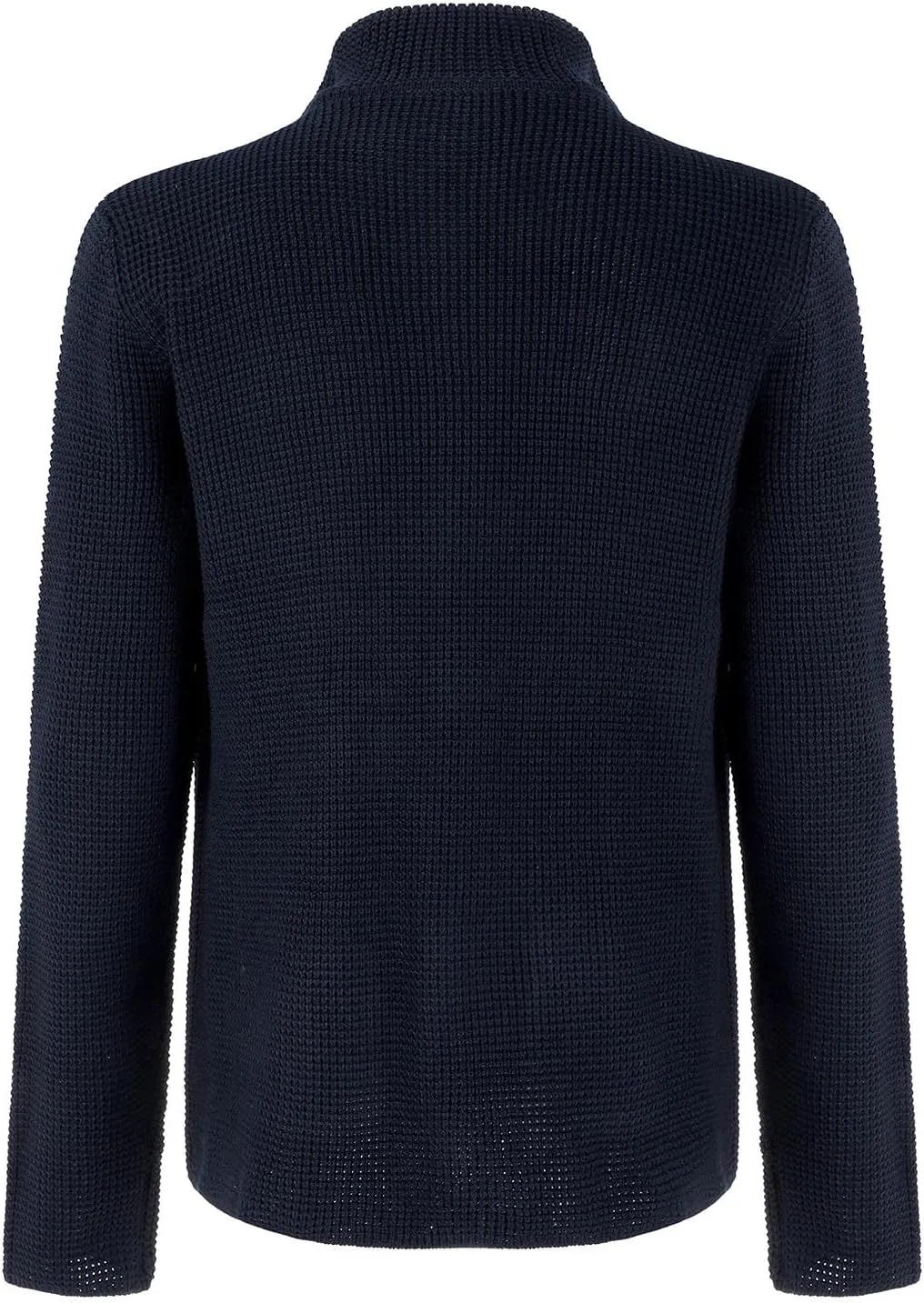 Mens Knit Cardigans Coats Button Down Stand Collar Soft Sweater Jackets Waffle Textured Classic Casual Warm Outwear