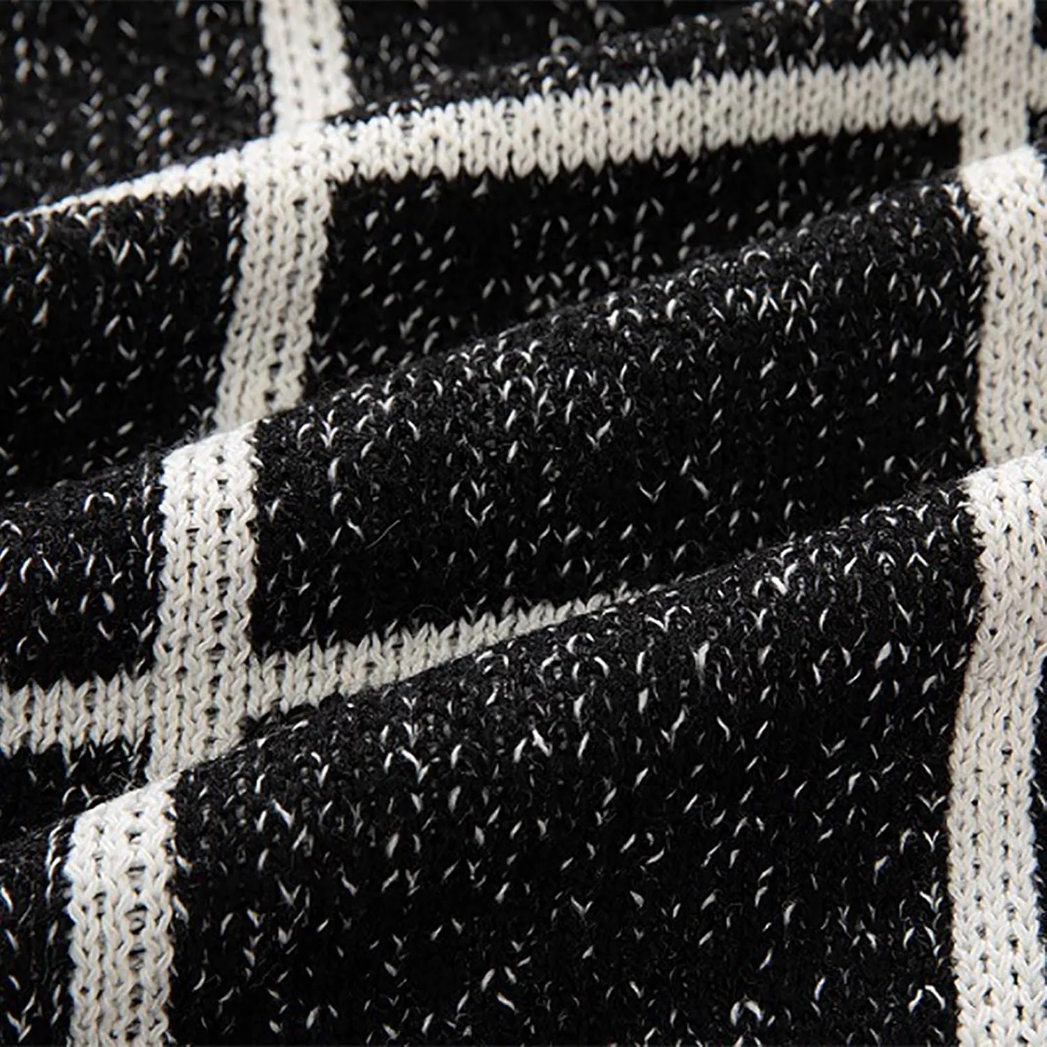 Mens Plaid Cardigan Sweater Button Down Knit Cardigan Casual Open Front Cardigan Shawl Collar Cardigan