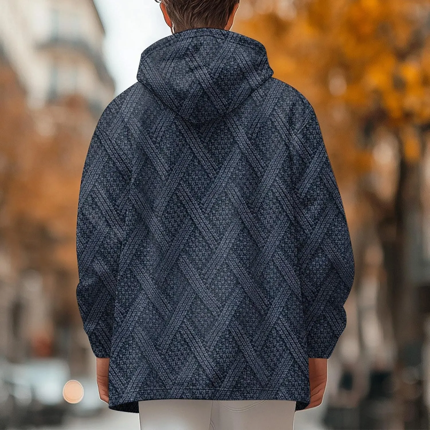 Mens Sherpa Hoodie Full-Zip Heavyweight Casual Hooded Warm Thick Thermal Hoodies