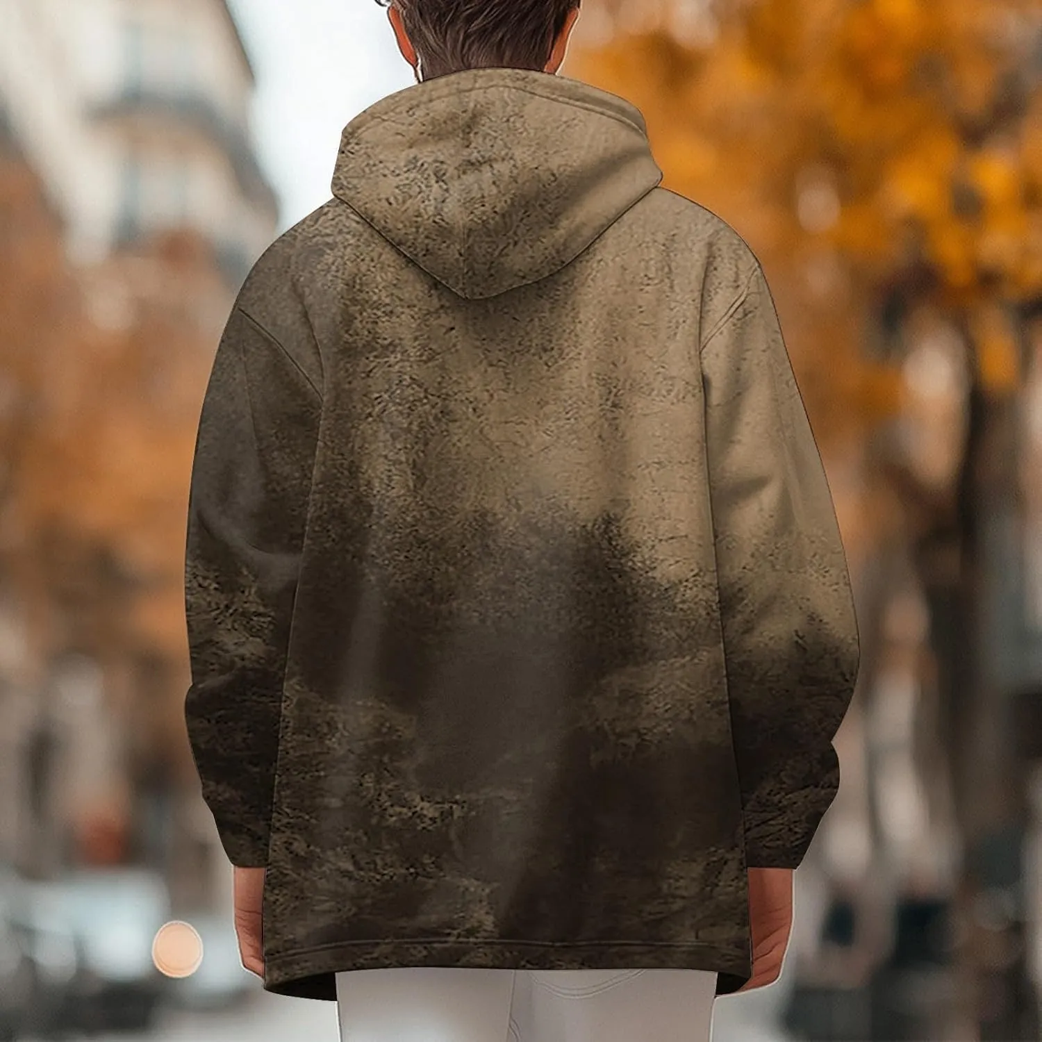 Mens Sherpa Lined Hoodie Full-Zip Thermal Fleece Sweatshirt Casual Heavyweight Winter Hoodies