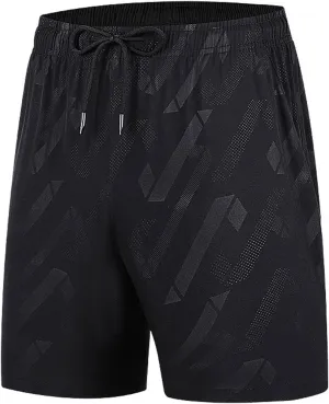 Mens Shorts Trendy Printing Summer Sporty Shorts Lightweight Quick Dry Athletic Short Training Running Jogger Shorts