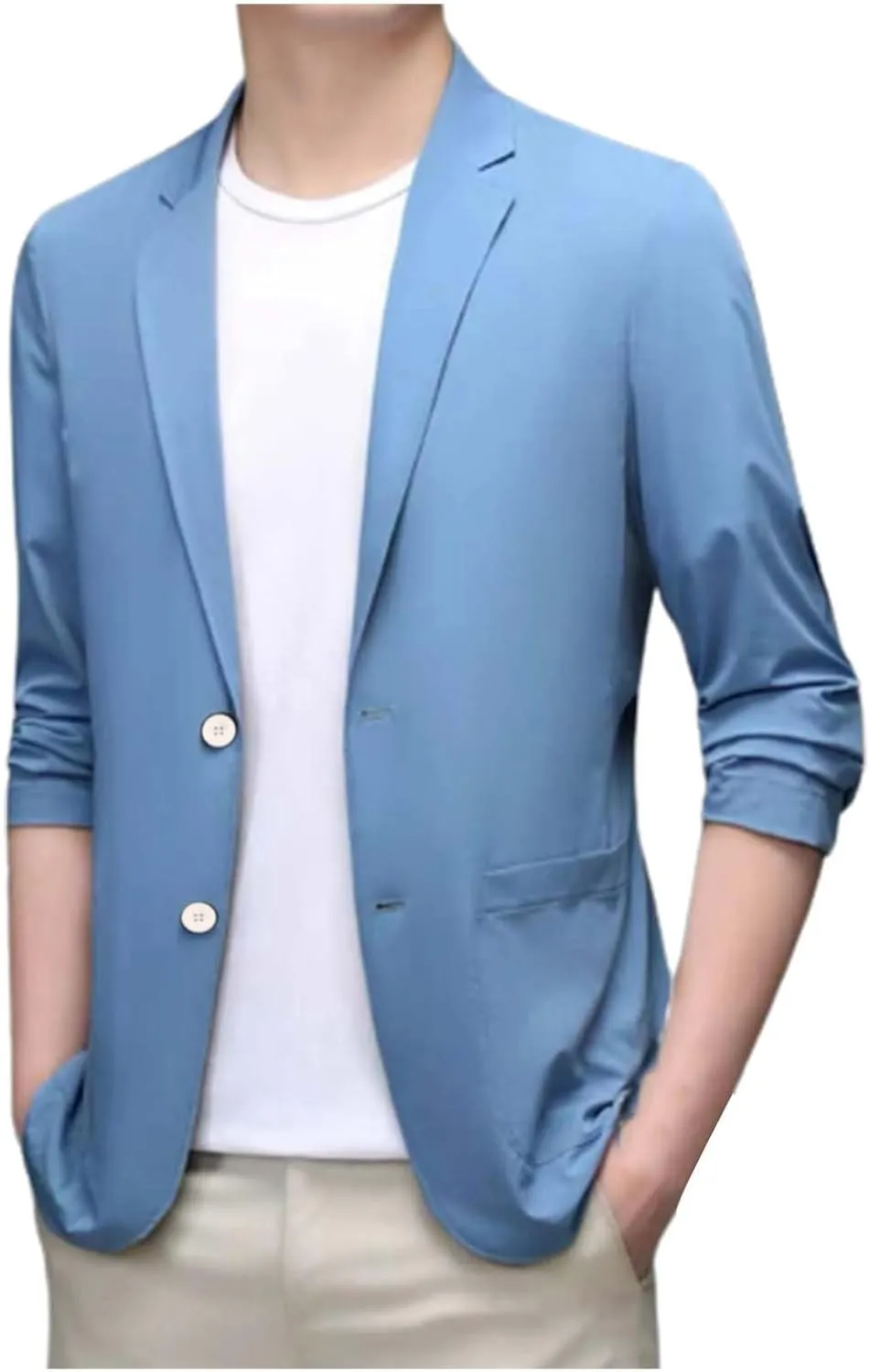 Mens Sports Coat 2024 Fit One Button Suit Coat Jacket Tops Men Fashion Men'S Sport Coats & Blazers 2 Piece Set For