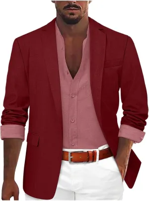 Mens Suit Jacket Striped Suit Blouse Lapel Button Slim Fit Stylish Jacket Shirt Party Formal Coat With Men Jacket